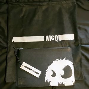 Alexander McQueen MCQ leather pouch handbag